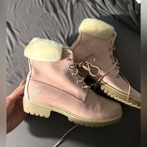 Pink Timberlands